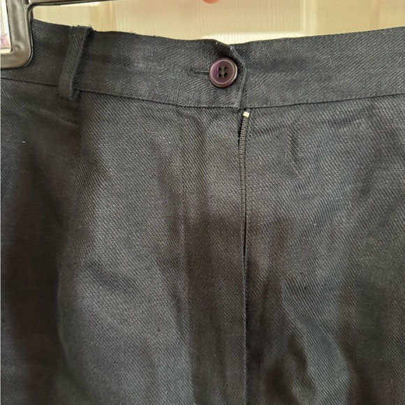 Talbots 4P fully lined navy linen skirt. - Picture 6 of 6